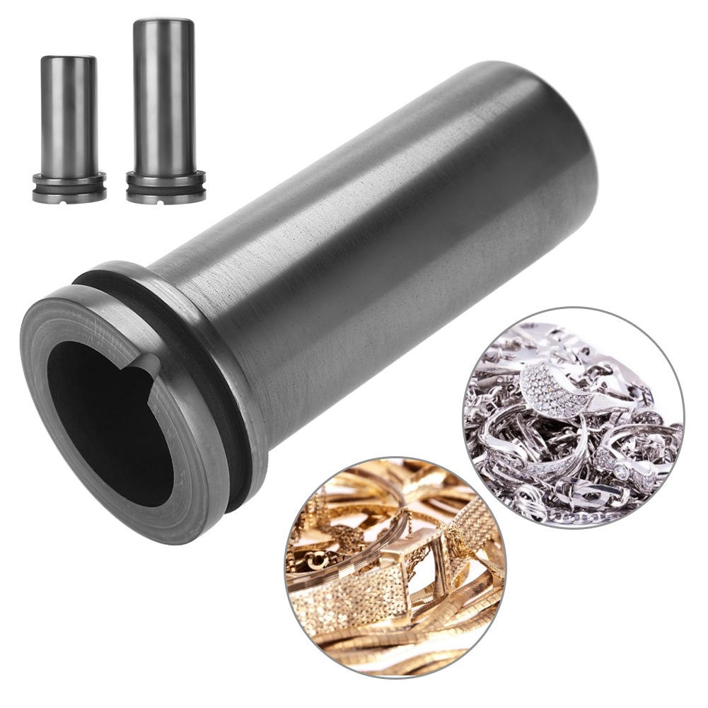 High Purity Graphite Crucible, Metal Melting Ingot Mould for Gold Silver Brass Aluminum Furnace Casting Jewelry Tools