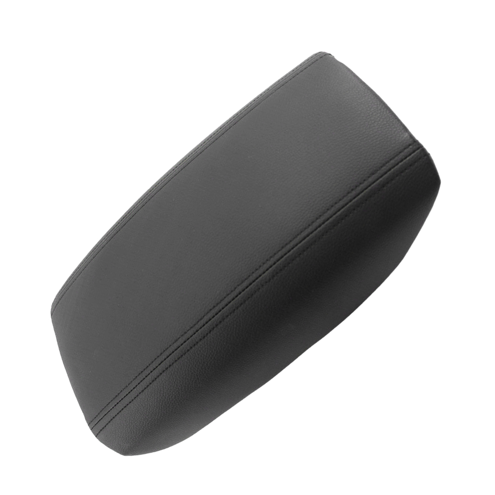 Leather Car Armrest Cover Lid Center Console Arm Rest Cover for S80 Sedan 1999 2000 2001 2002 2003 2004 2005 2006 Black
