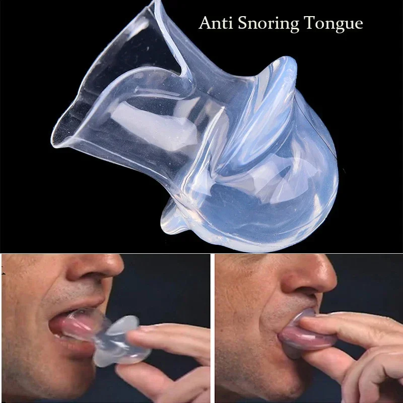 Tongue Anti Snoring Device Medical Silicone Anti Snore Device Apnea Aid Tongue Retainer Anti Snoring Mouthpiece