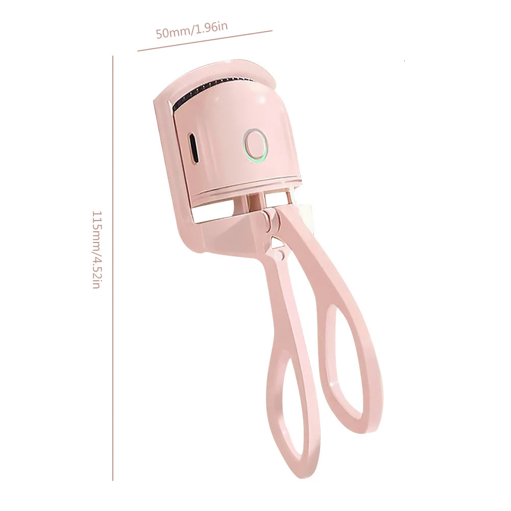 Electric Heated Eyelash Curler Eyelashes Curls Thermal Eyelash Curler USB Rechargeable Mini Long Lasting Makeup Tool Beauty Tool 240621