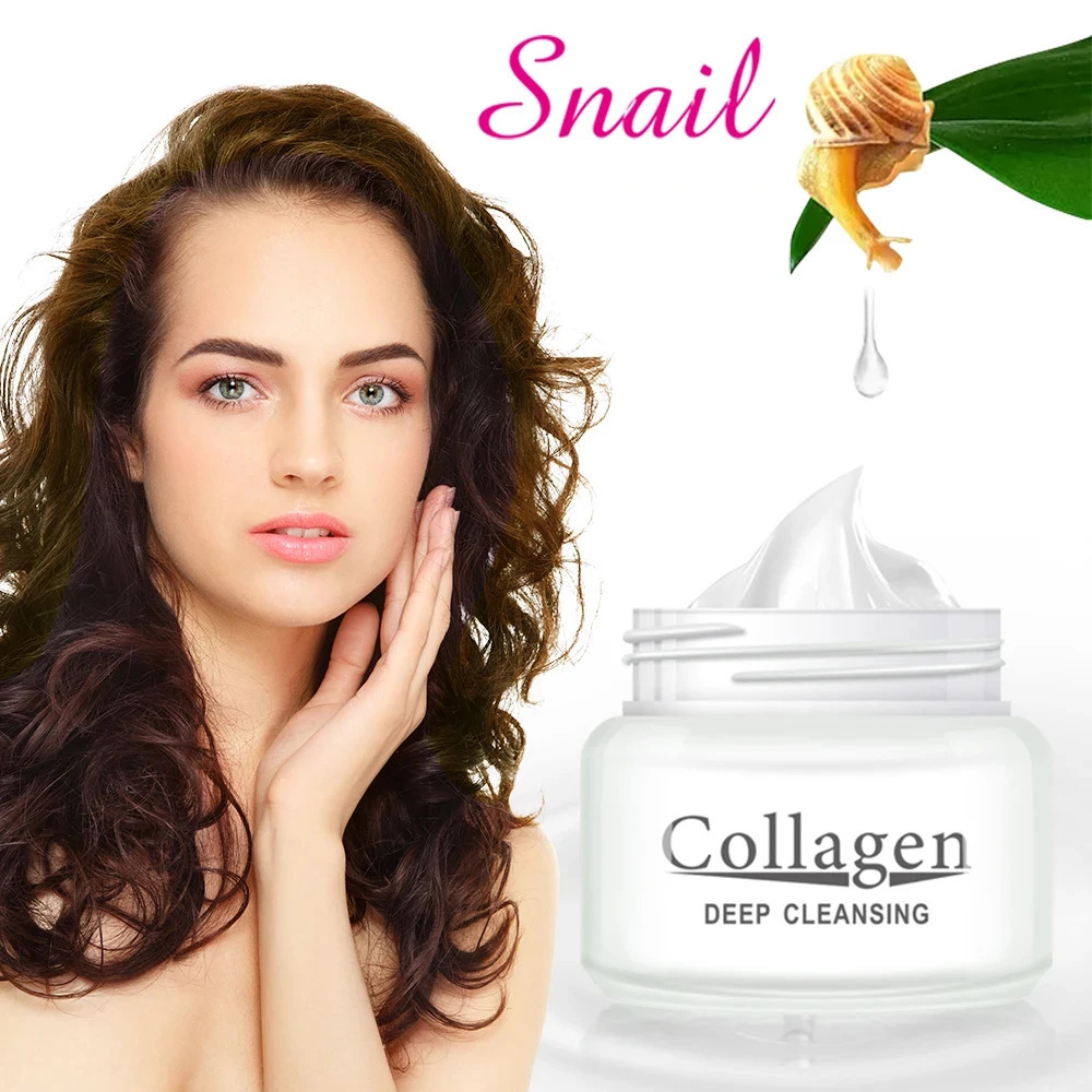 Snail Collagen Face Cream 80g Cream Gel Deep Cleansing Korea Skin Care 240624