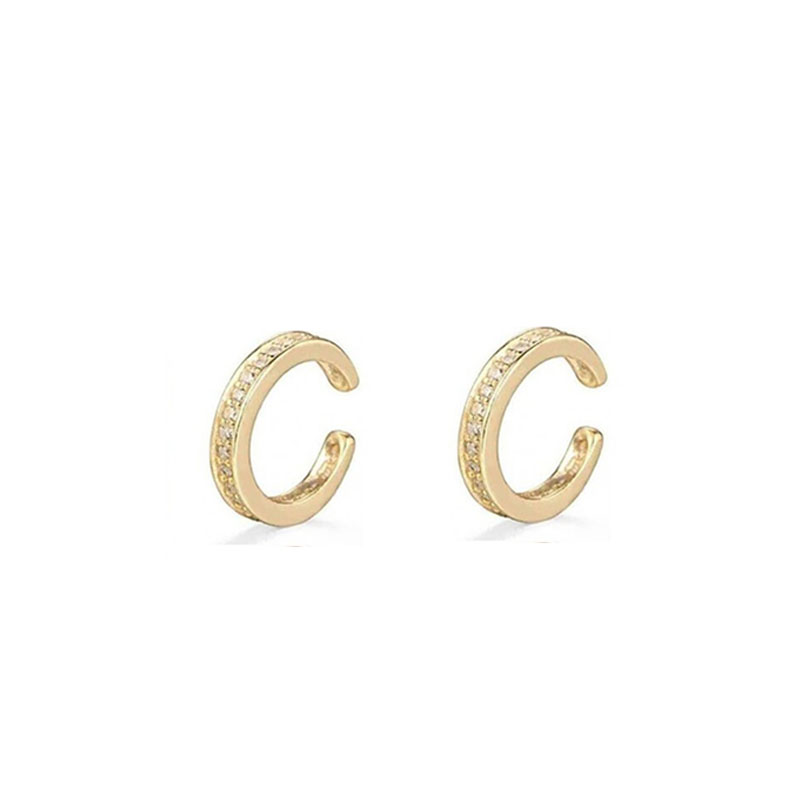 SIPENGJEL Korea Circle Ear Cuffs Ear Clip Earrings For Women Fake Piercing Ear Cuff Earrings Accessories Set Trend Jewelry
