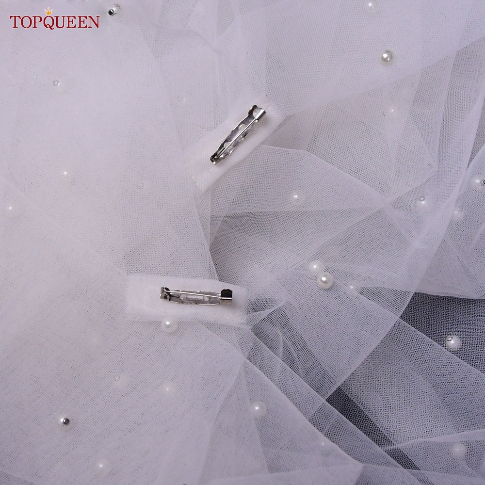 TOPQUEEN G41 DIY Black Bridal Cape Veil Elegant Bachelor Party Cape Bridal Accessories For Wedding Sleeves White Cape for Women