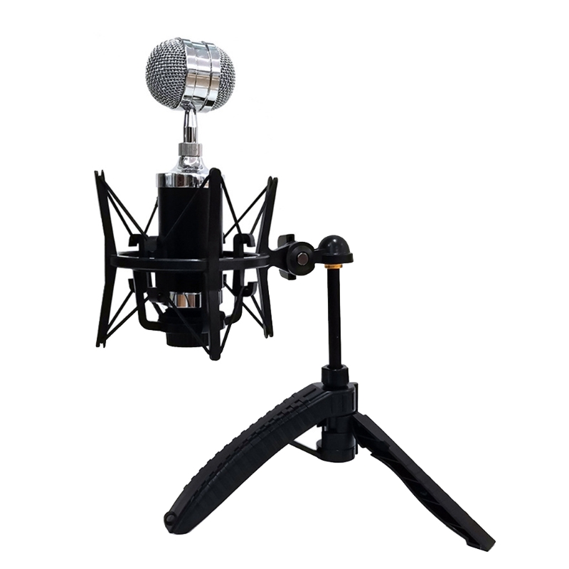 Universal Mic Microphone Shock Mount Adjustable Clip Holder Stand Recording Bracket Professional T84D