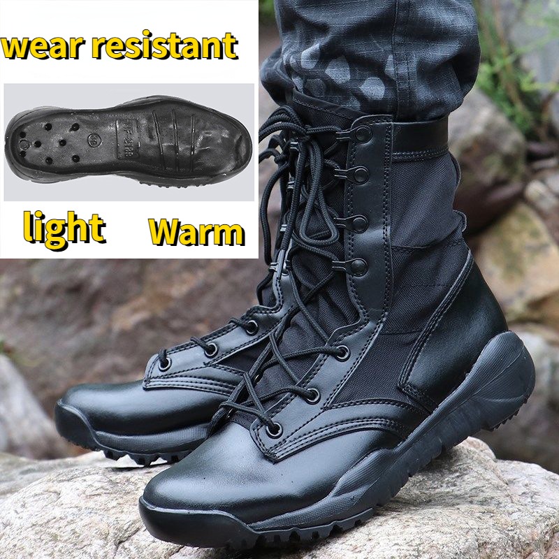 Motorcycle Men Boots Riding Motorcyclist Off-road Boots Motocross Winter Shoes Outdoor Touring Martin Shoe Non-slip