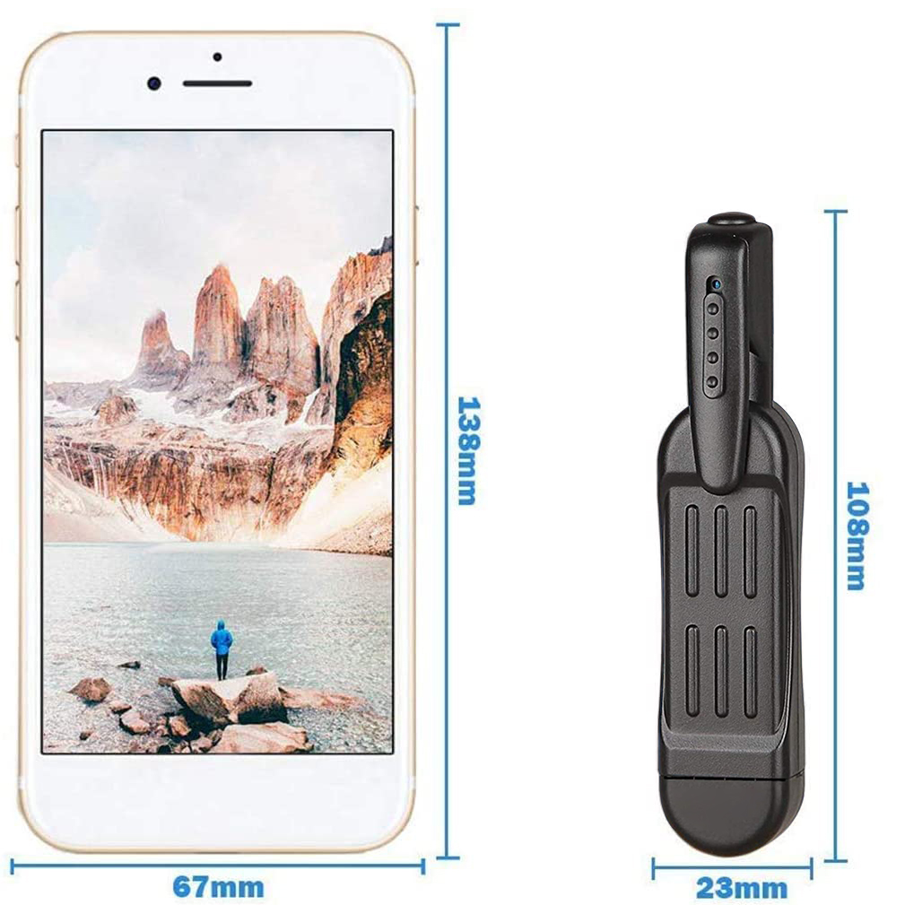 Mini camera pen full HD 1080P camera wearable body pen camera mini camera supports 32GB TF card