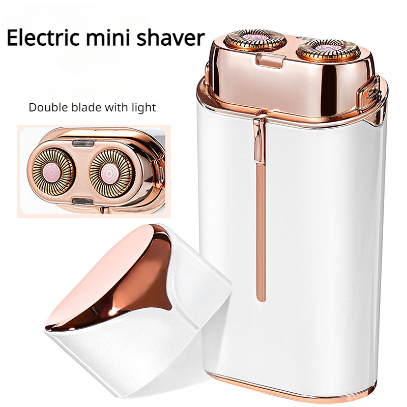 Women's Floating Double Blade Hair Remover Sensitive Areas Electric Shaver Epilator Tool New in Care F624-36