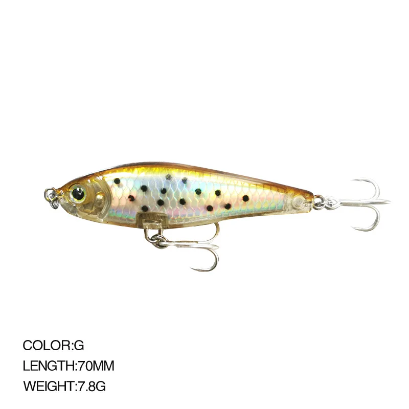 7cm/7.8g 3D Inshore Twitch Bait Sinking Lures Saltwater Trout Fishing Isca Artificial Pencil Pesca Yo Zuri Wobblers Carpe