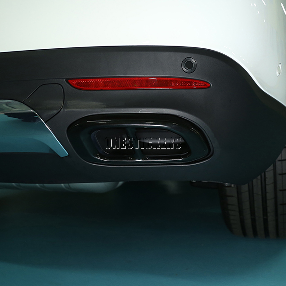 For Mercedes Benz GLC GLE GLS Class X253 W167 V167 X167 GLE350 GLE450 2020+ Car Accessories Muffler Exhaust Pipe Tail Cover Trim