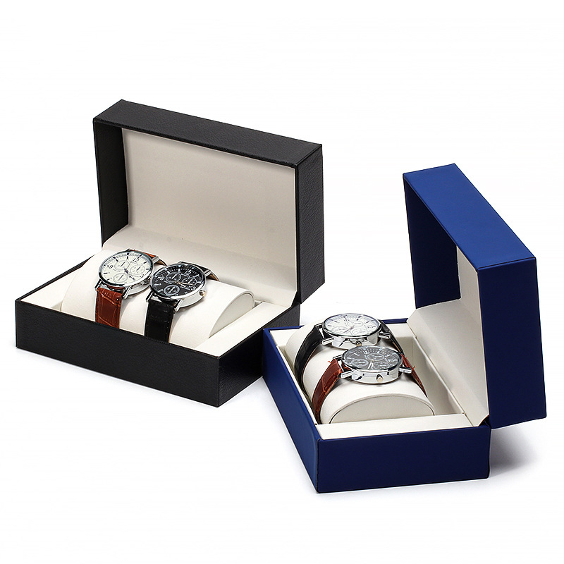 1piece PU Wrist Watch Box Holder Organizer Storage Case Earring Necklace Ring Jewelry Display Container for Travel Exhibitors