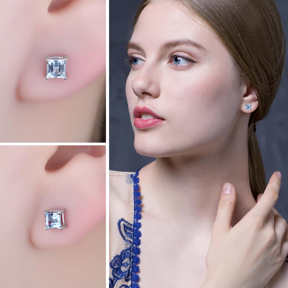 Sier Stud Sterg Earrings: Gemstone Variety for Any Ocn 4