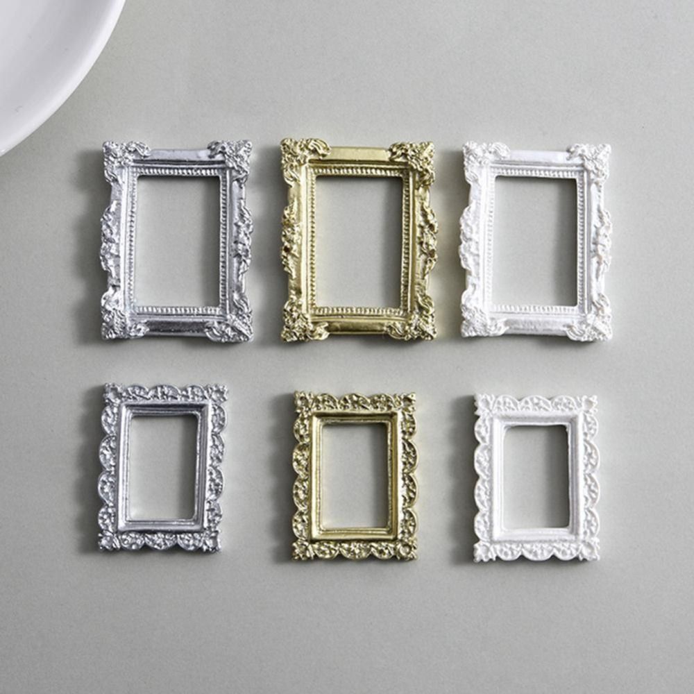 Nice-looking Mini Picture Frame Resin Fine Workmanship Small Size Miniature Photo Frames for Gift H260306