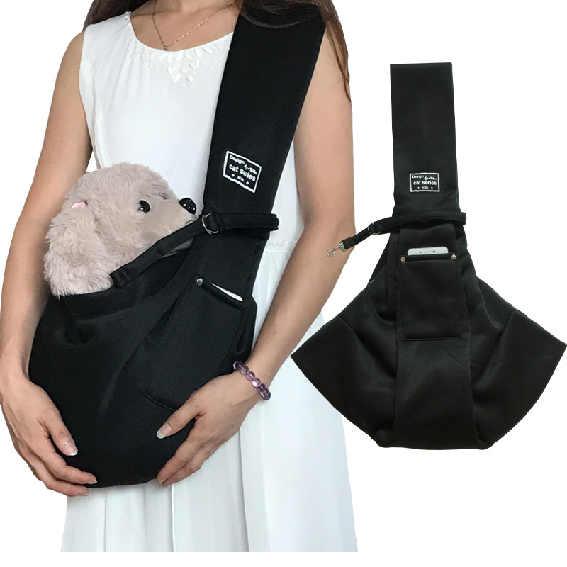 Luxury outdoor portable small pet dog sling carrier for dogs and cats