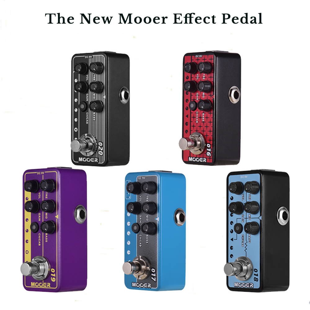 Mooer MICRO PREAMP Series 016-020 Effect Pedal And Delay Overdrive Fuzz 28 Effects Guitar Pedal True Bypass Guitar Accessories