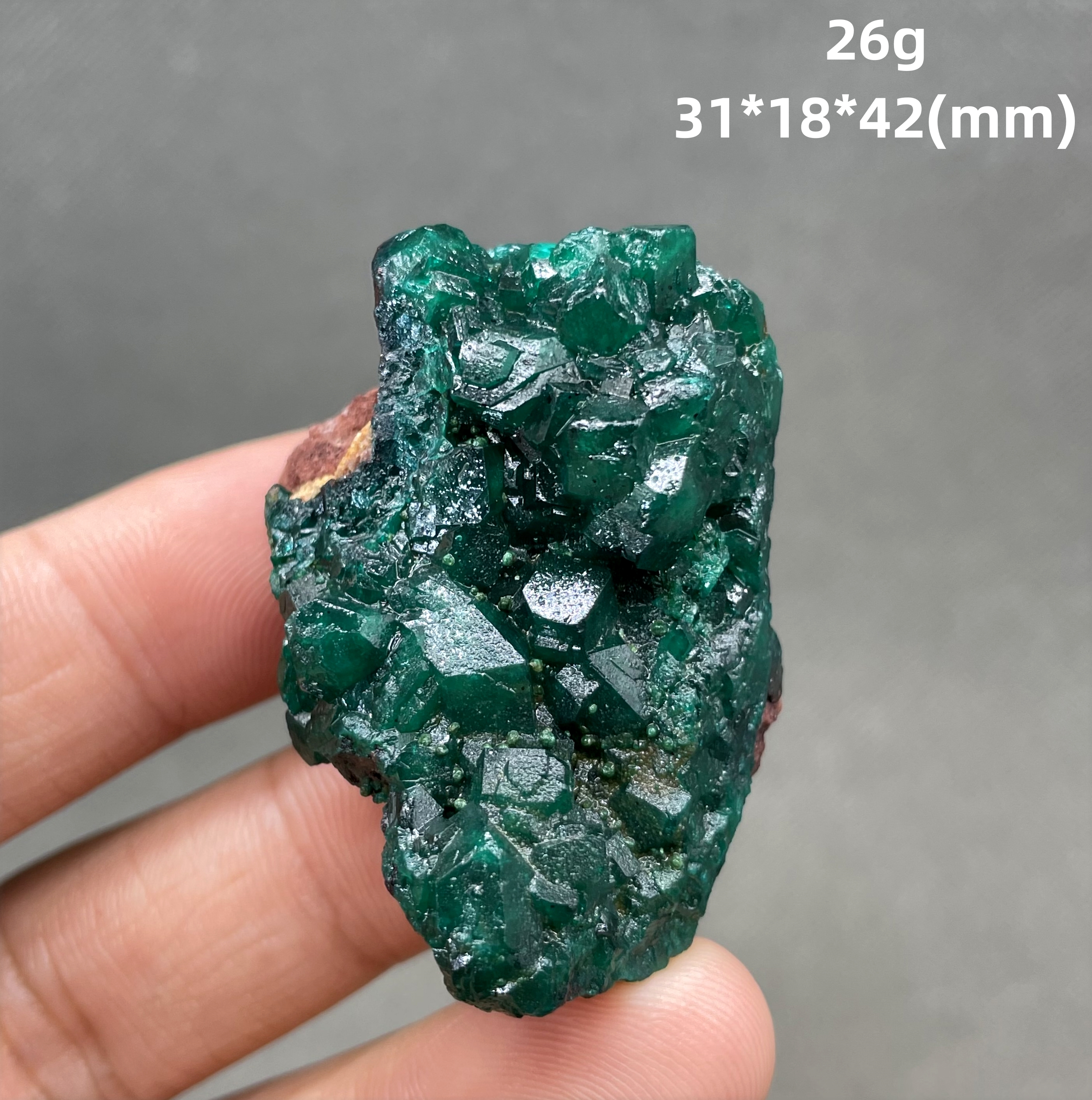 Very rare! 100% Natural Congo green Dioptase Mineral specimen stones and crystals quartz