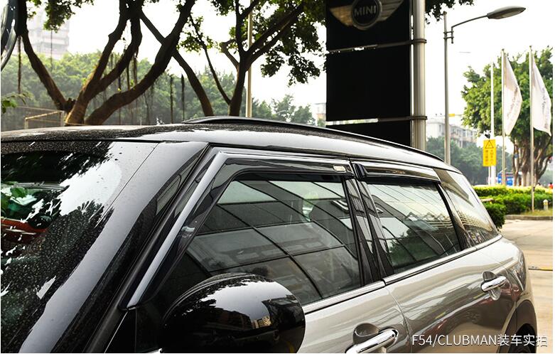 Top quality Acrylic Plastic material UV Protected Style Vent visor for Mini cooper F54 F55 F60 Countryman R60 (4 pcs/set)