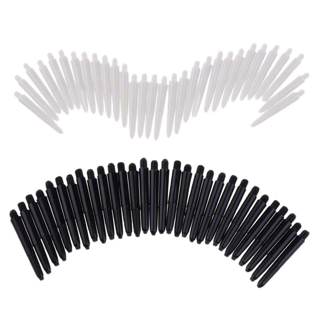 Light 60 Pcs 35mm 2BA Thread Plastic Aluminum Stems Shafts Soft Tip Darts 2BA Thread Dart Shafts Dart Stems