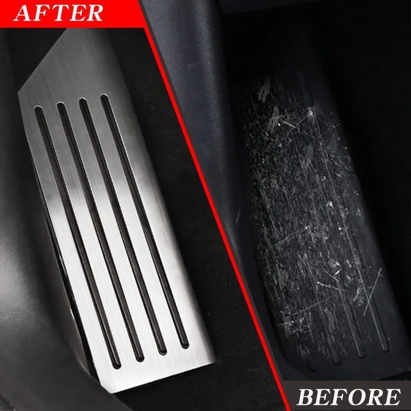 Model 3 Aluminum alloy Foot Pedal for Tesla Model Y 2023 Car Accelerator Gas Fuel Brake Rest Pads Mat Cover Accessories Styling