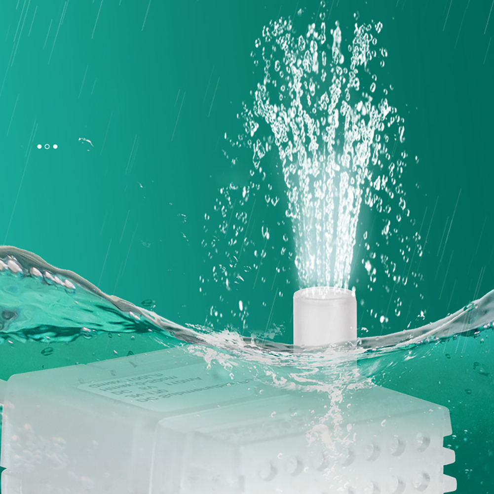 USB Small Submersible Water Pump Ultra Quiet Water Fountain Pump For Pet Water Fountain Aquarium Fish Tank Water Gardens
