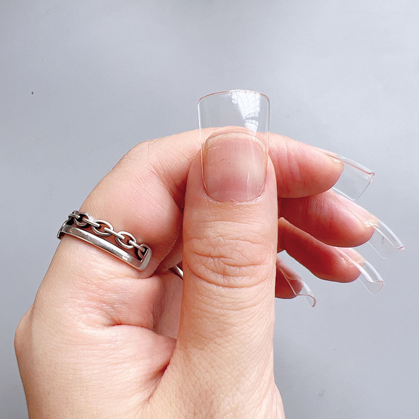 XMQ Full Nail Art Tips Short Duck Nail Tip 120pcs/bag