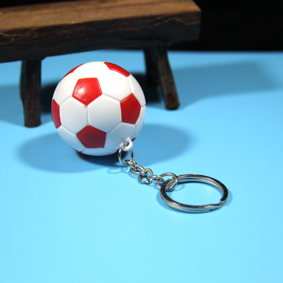 FIMAODZ Sports Football Keychain Colorful Soccer Ball Club Bag Pendant Souvenirs Key Chain Holder for Men Women Gift