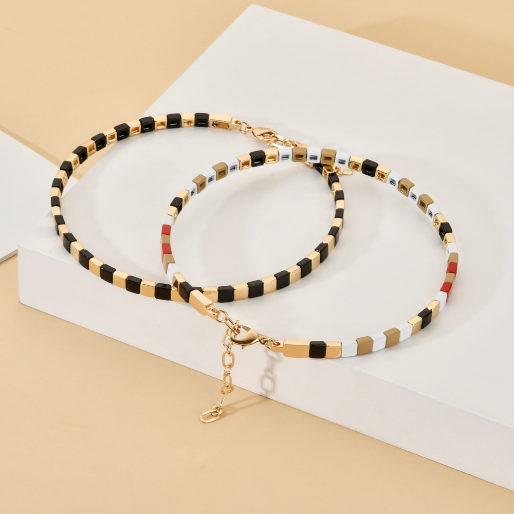 ZMZY Bohemian Necklace For Women Sweet Girls Choker Necklace Multicolor Flower Beads Necklace Jewelry Boho Vintage Streetwear