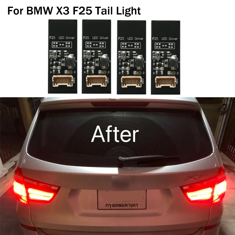 For BMW X3 F25 Tail Light LED Rear Driver B003809.2 Rear Light Plug and Play Replacement Repair Light Board Accessories 2/4pcs