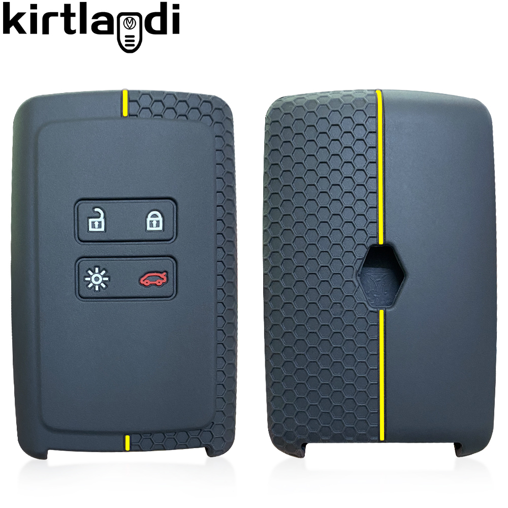 silicone car key cover case for Dacia Logan 3 for Renault Captur Zoe Espace 5 Clio Megane 4 Arkana Arcan key holder shell