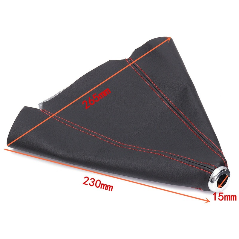 Universal PU Leather Car Gear Shift Collars Handle Cover Car Manual Stick Shifter Knob Gear Shift Boot Cover Gaiter Accessories