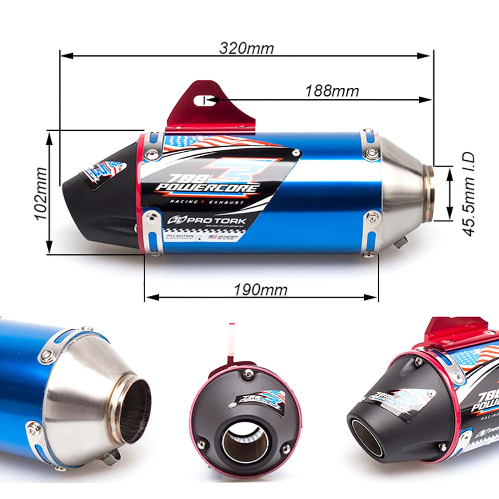 CRF150 CRF230 CRF250 Motorcycle Exhaust Full System Muffler Escape Front Pipe Header for Honda CRF150F CRF230F 2003-2016 CRF250F