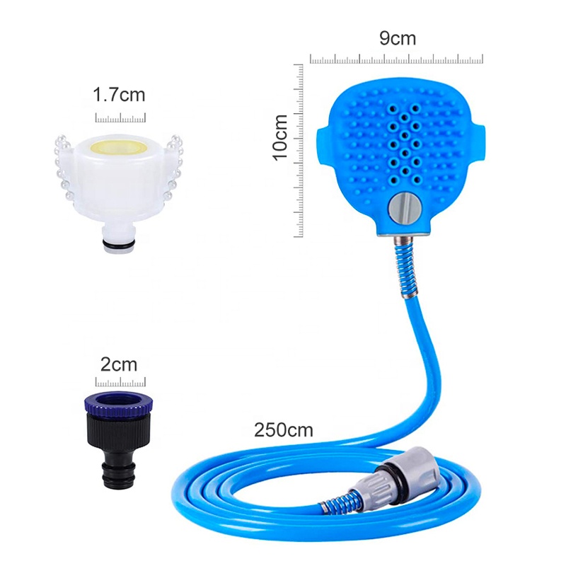 Pet bathing tool pet bath brush dogs grooming tools hose nozzle shampoo