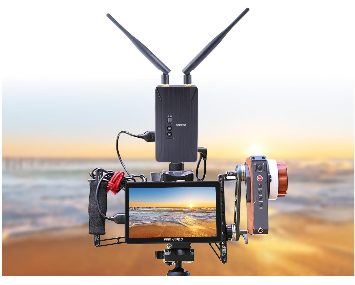 Feelworld F6 Plus V2 6" inch 3D LUT Touch Screen DSLR Camera Field Monitor IPS FHD 1920x1080 Support 4K Tilt Arm