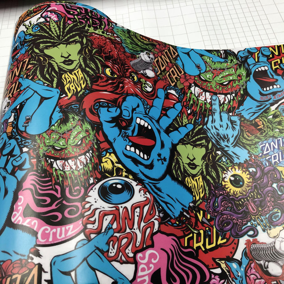 50cm*200/300cm Premium PVC Adhesive Skull Car Sticker Decal Sticker Bomb Vinyl Film Motorcycle Car Wrap Foil Air Bubble Free