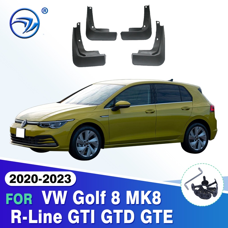 Car Mud Flaps for VW Golf 8 MK8 R-Line GTI GTD GTE 2020 2021 2022 Splash Guard Fender Mudguards Mud Flap Accessories