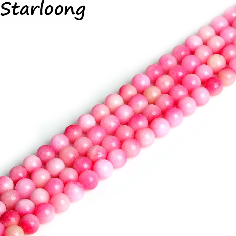 High Quality Juicy Peach Jaspe Natural Stone Round Loose Ball Beads 15" Strand 4 6 8 10 12 14MM DIY Jewelry Making Bracelet