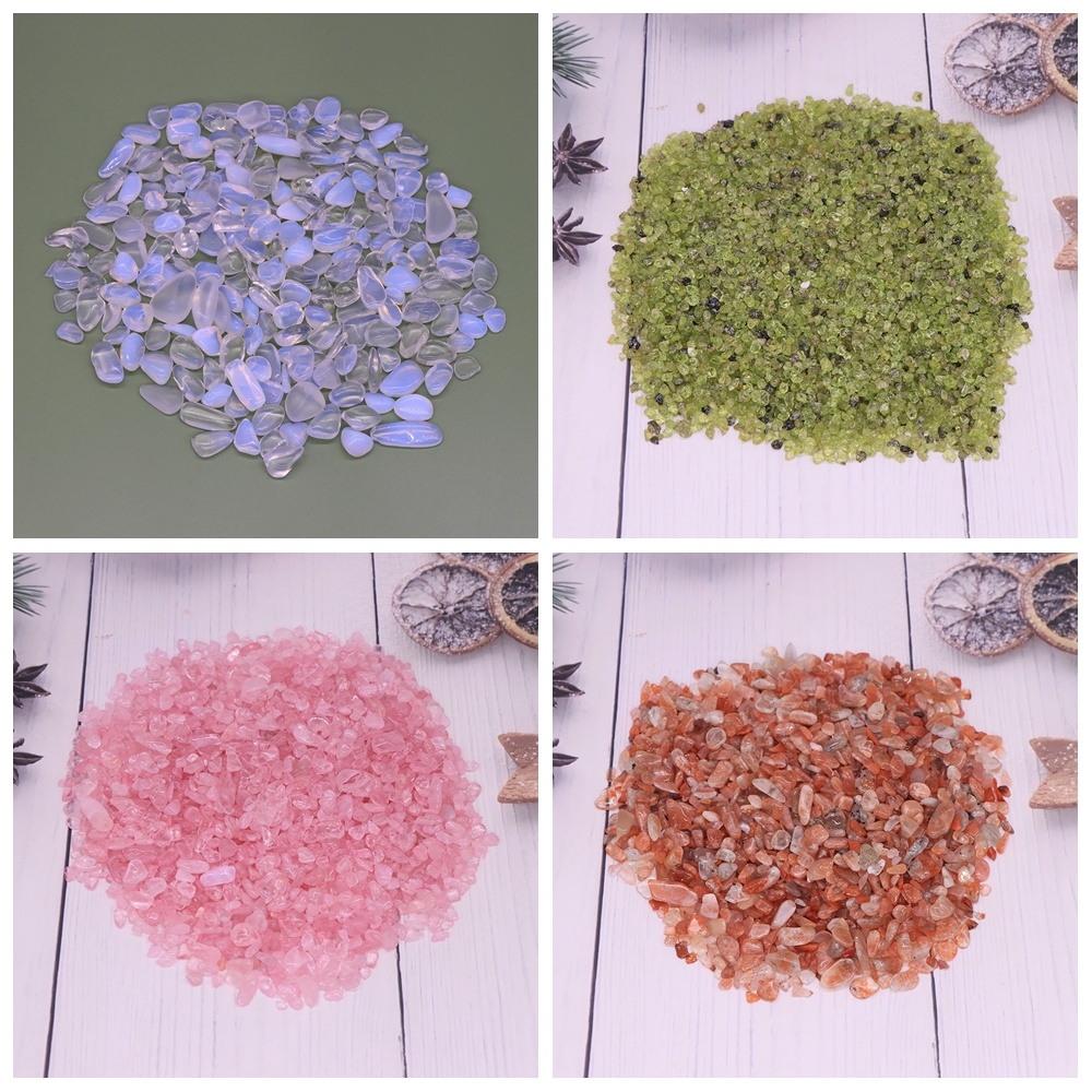 Natural Colorful Stone Gravel Minerals Quartz Healing Crystal For Jewelry Making Bulk Tumbled Gemstone Home Aquarium Decoration