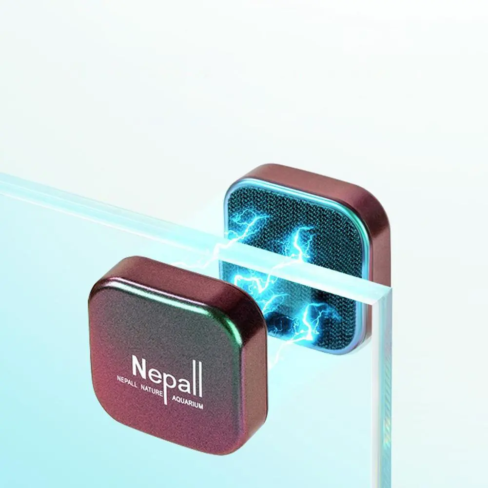 Aquarium Magnetic Brush Fish Tank Double-sided Gradient Cleaning Brush Cleaning Tools with Algae Scraper Limpiador Fish Tank