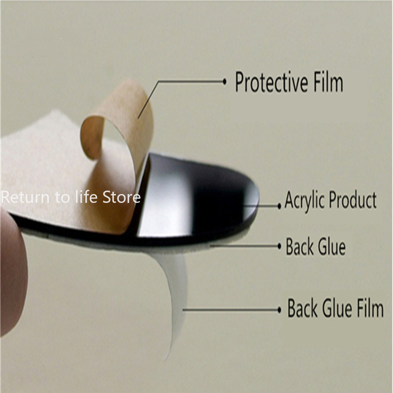 3D Acrylic Sticker Tree Mirror Wall Decals DIY Frame Family Photo for Living Room Art Home Decor picture frames wall H260306