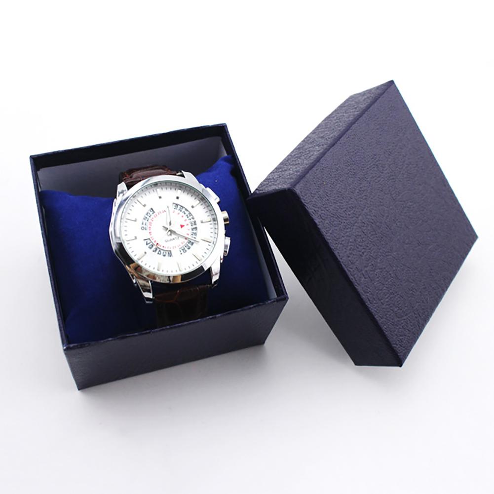 New in Watch Storage Case Faux Leather Jewelry Wrist Watch Holder Women Men Watch Display Case Sport Watch Organizer Box