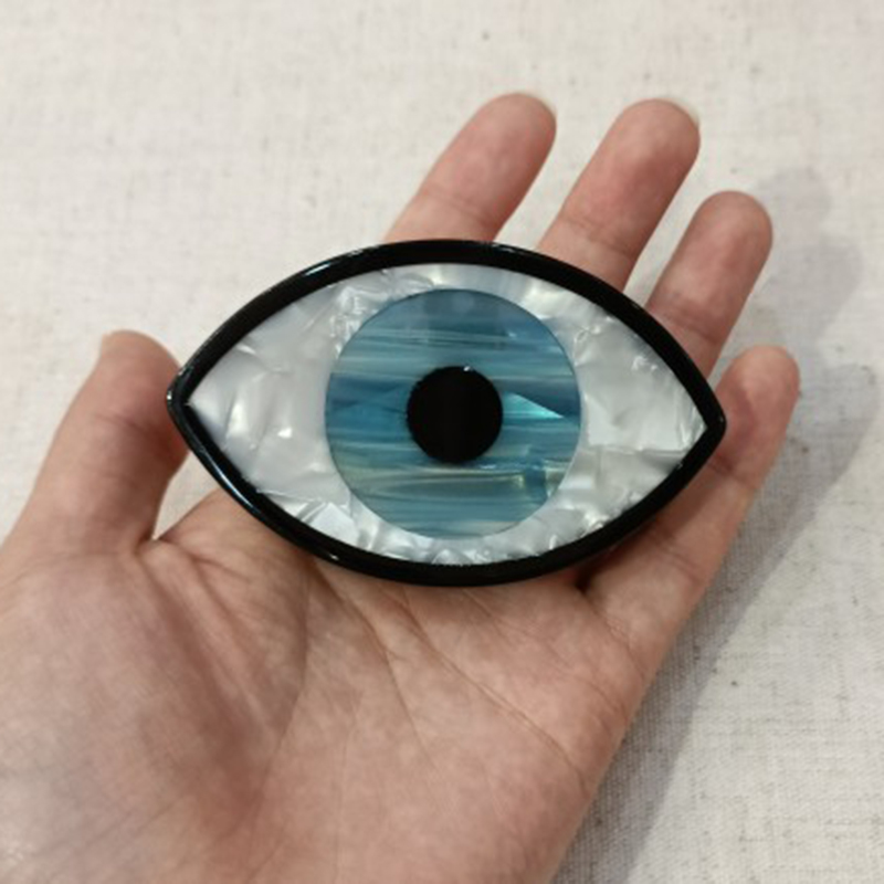 Oversized Turkey Evil Eye Hair Claws Cool Designer Half Up Resin Clips For Women 2022 Turkish Jewelry Accessories