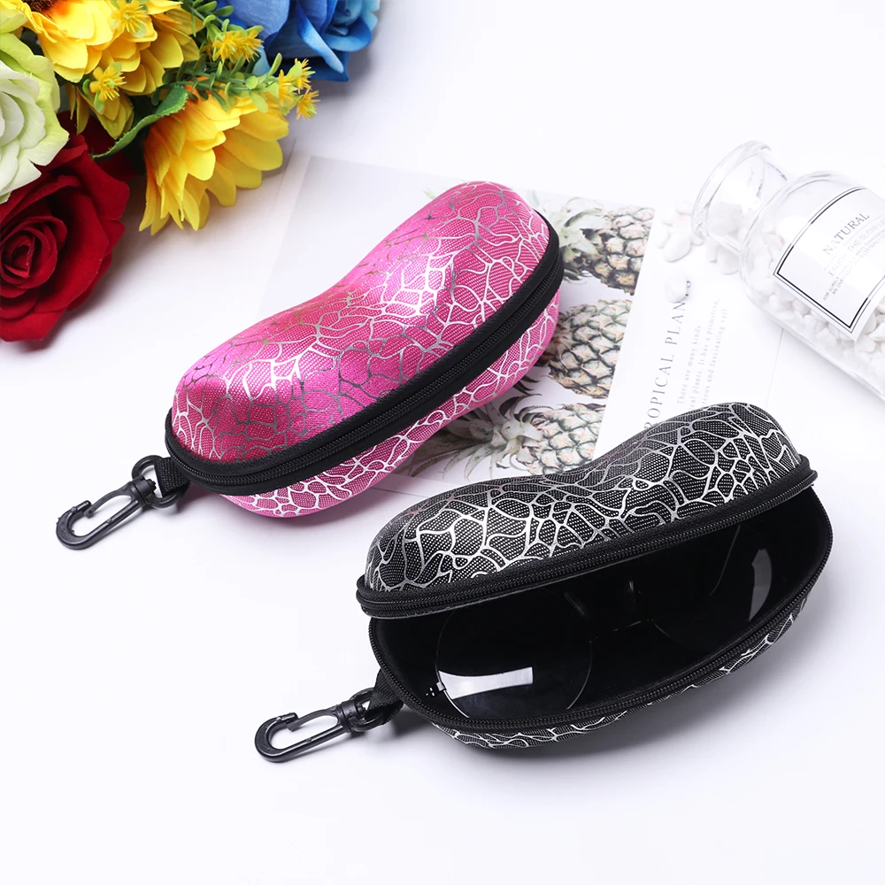 1PC Portable Peanut Stone Shape EVA Sunglasses Box Zipper Closure Eye Glasses Protective Case Holder Eyewear Accessoires