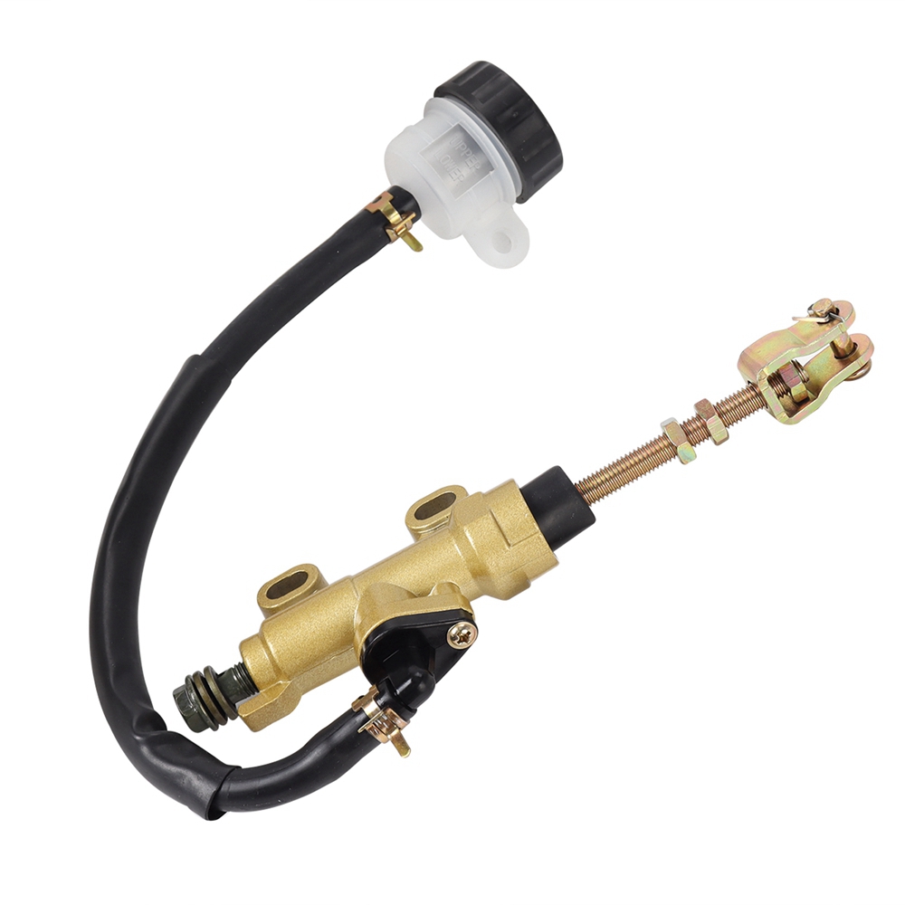 Universal 10mm ATV Go Cart Pit bike Motorcross Motorcycle Rear Brake Master Cylinder Pump For Honda Yamaha Ducati Suzuki Aprilia