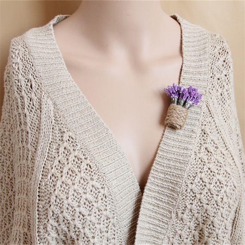 YiYaoFa Victorian Lavender Brooch Handmade Vintage Gothic Jewelry Women Accessories Gift Cute Corsage YBR-37