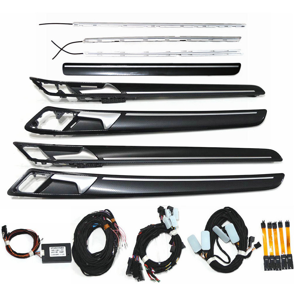 Suitable for VW Golf 7 MK7 7.5 Passenger Dashboard car Door Multicolor Ambient Light Bar Footwell Light and Wire Harness