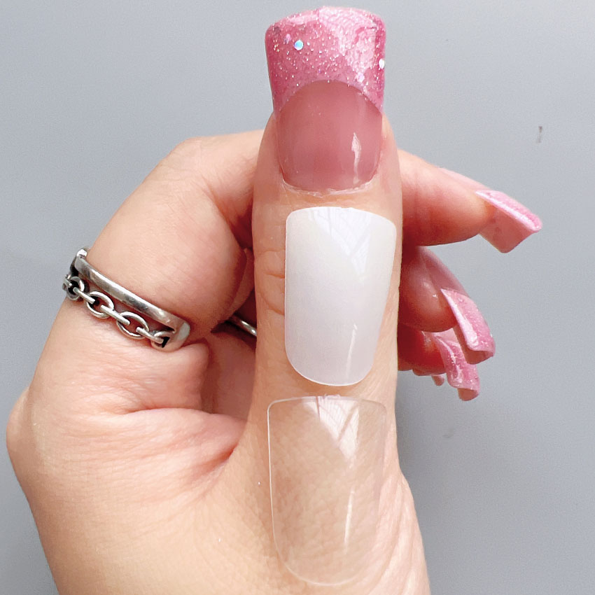 XMQ Full Nail Art Tips Short Duck Nail Tip 120pcs/bag