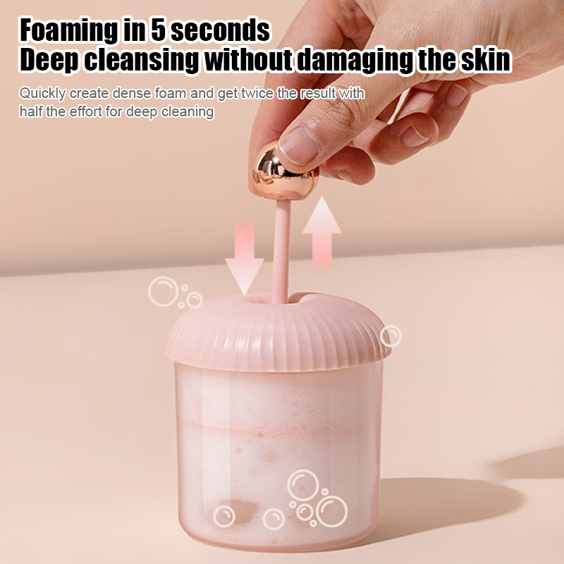 Portable Foam Maker Facial Cleanser Bubbler Cup Body Wash Cleansing Shower Gel Shampoo Manual Foamer for Bath Face Clean Tool