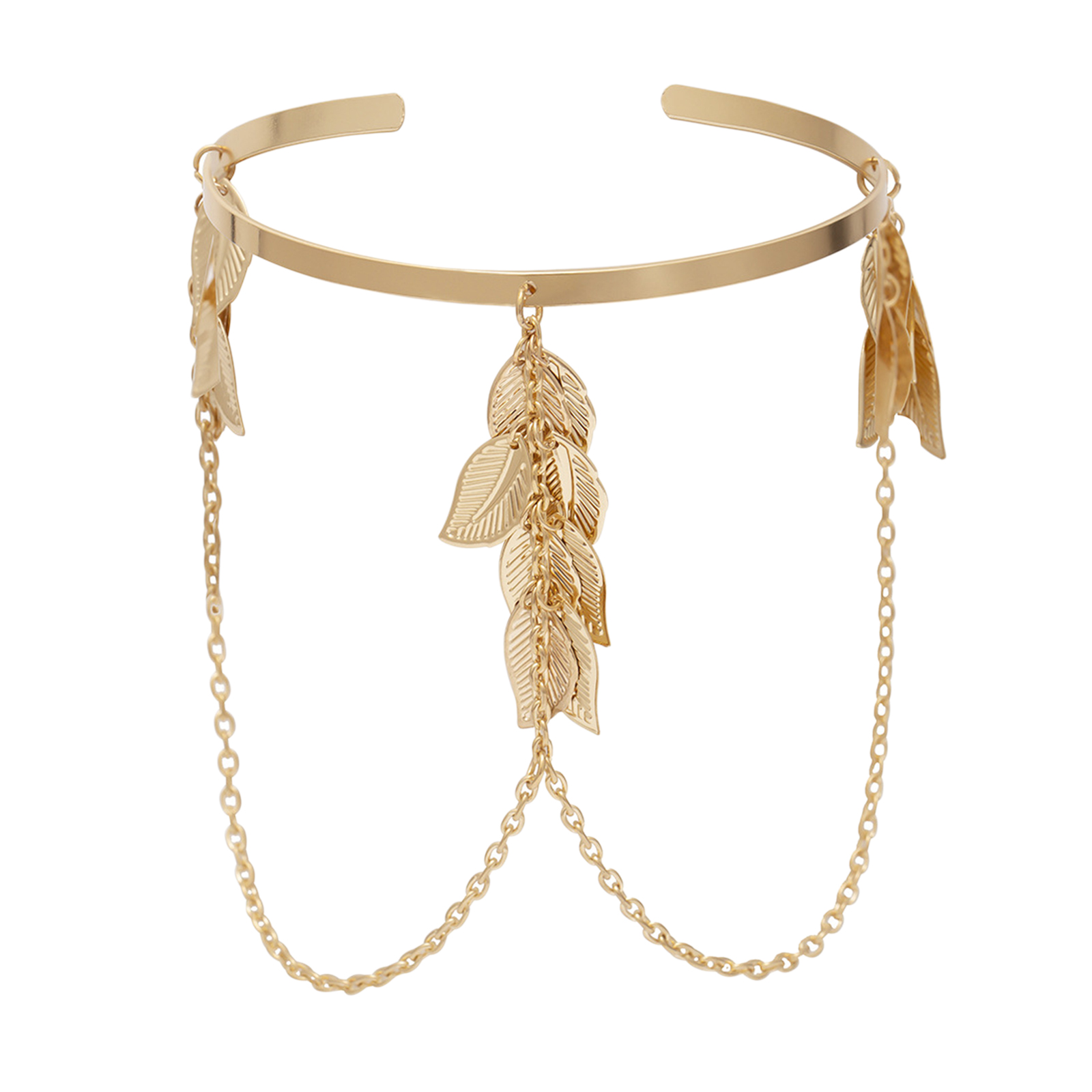 Arm Bracelet Chain Boho Retro Greek Leaf Style Adjustable Arm Bracelet for Women Girls Simple Retro Bracelet Bangle Jewelry