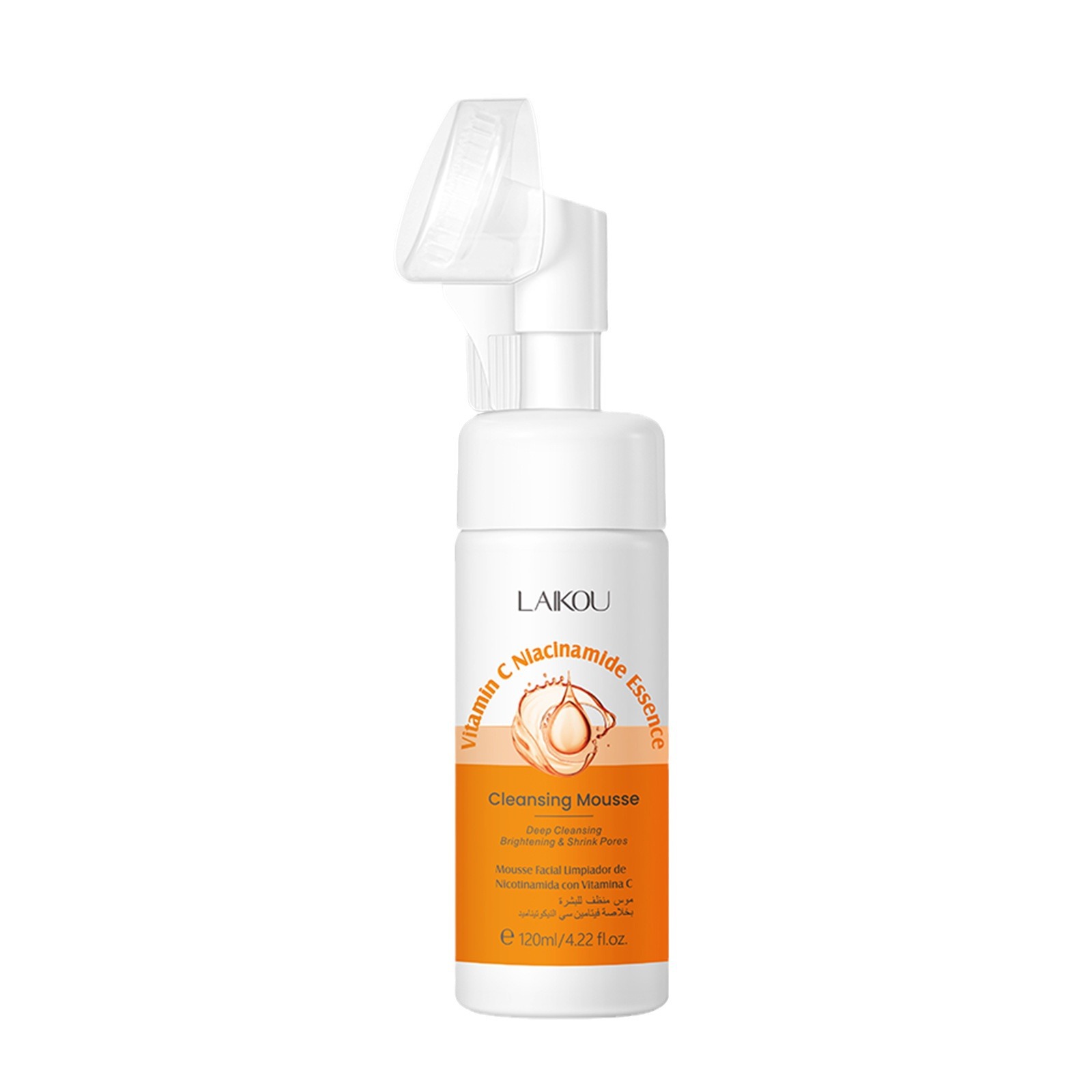 LAIKOU Vitamin C Facial Cleanser Skin Cleansing Moisturizing Blackhead Remove Skincare Face Wash Foam Face Skin Care