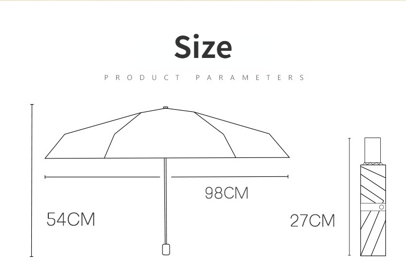 New Automatic UV Protection Large Umbrella Strong Windproof No Deformation Sun Protection Portable Heat Insulation Umbrella