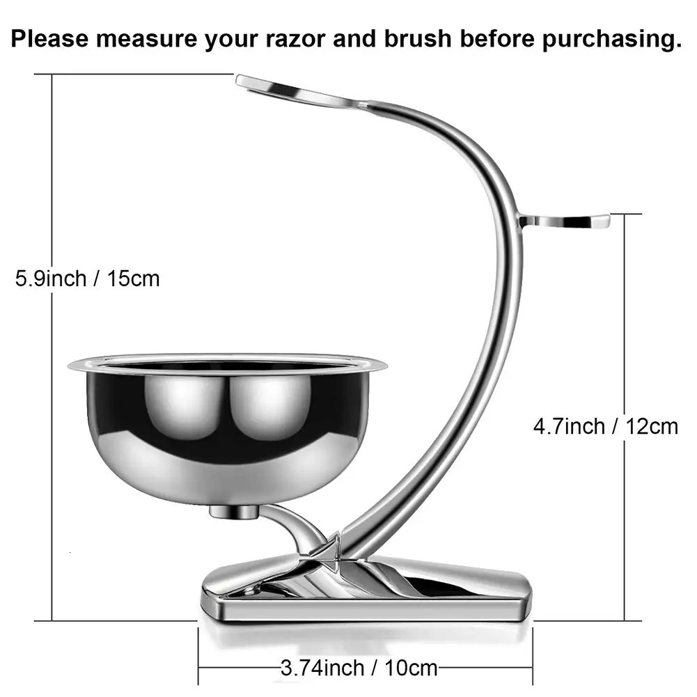Shaving Set Shaving Stand Soap Bowl Double Edge Safety Razorand 70% Badger Hair 30% Wool Brush - Perfect Gift for Men 240624